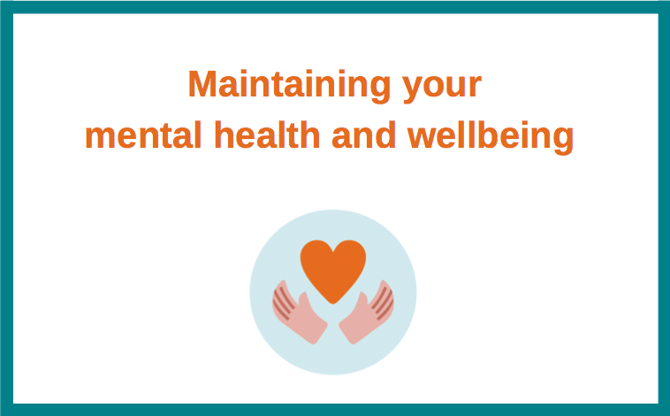 Maintaining health and wellbeing heart illustration